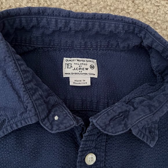 Navy Button Down - Picture 3 of 3